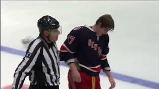 Brandon Dubinsky VS Alexander Ovechkin 12/12/2010
