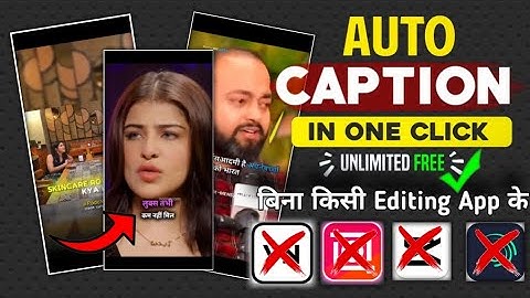 Auto Captions Generator | 100% Free Auto Captions Generator Without Watermark | Ai Captions Tutorial