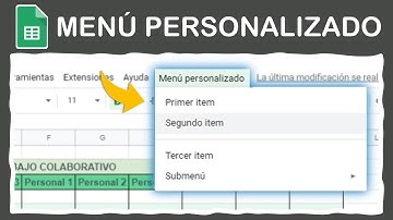 Como crear un menú personalizado en Google Sheets mediante Google Apps Script