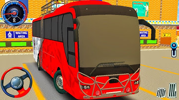 Offroad Coach Bus Simulator Game: Real Bus Uphill Simulator 3D Game! Bus Game Android Gameplay