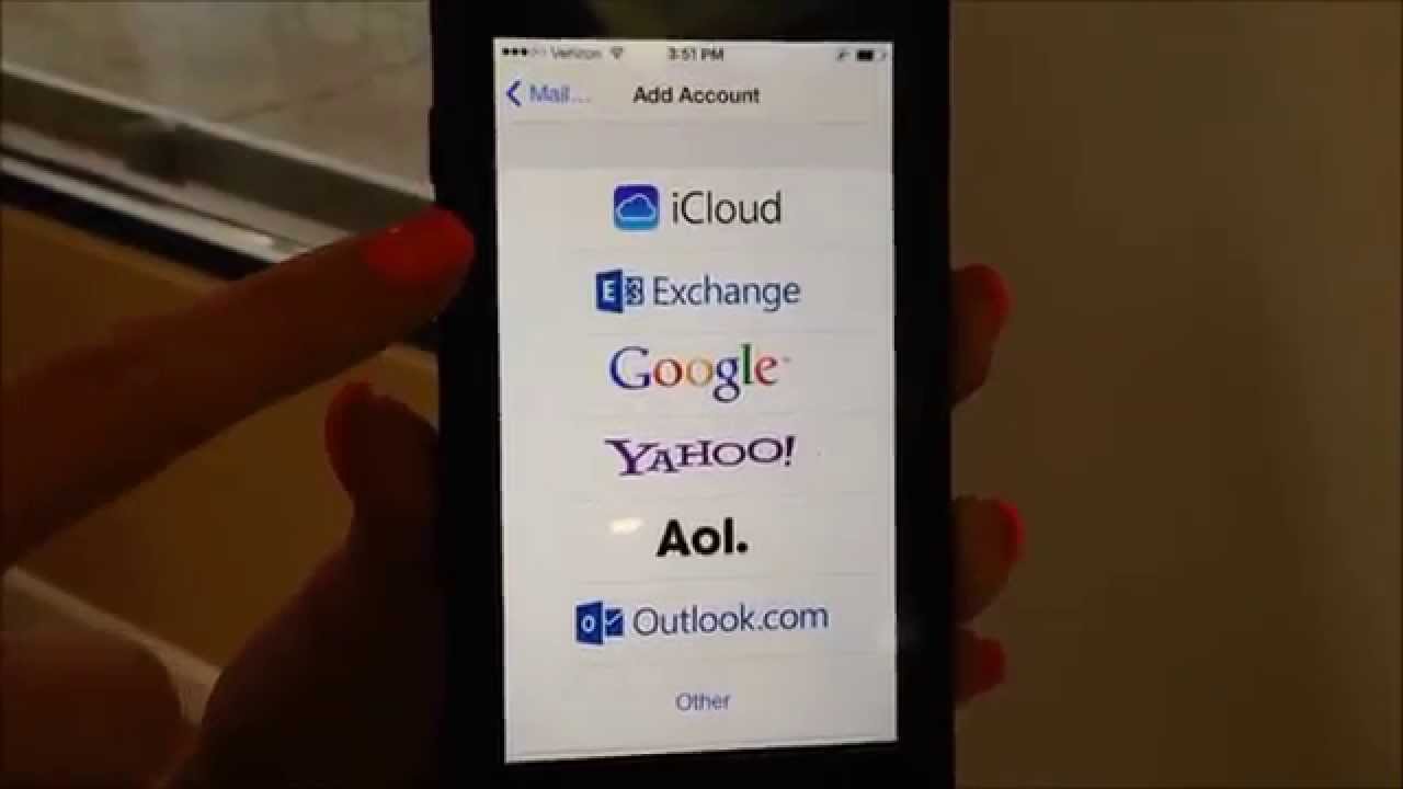 How to set up e-mail on an iPhone - YouTube