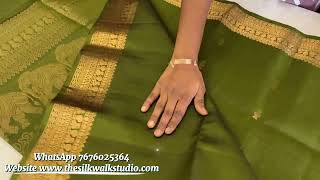 Kousalya Kanchi Pure Soft Silk Saree Authentic Handwoven Kanchipuram Silk Elegance