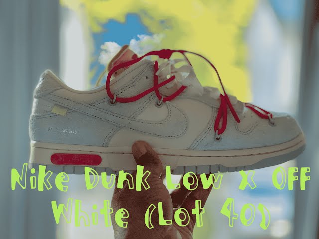 Dunk low off white lot 40 Clearance