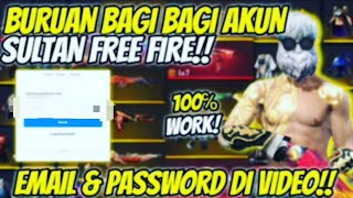 Akaun sultan free fire percuma //gmail dan pass dalam video screenshot 5