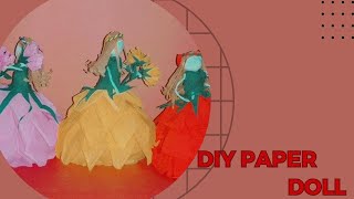 DIY Crape Paper Doll |CREATIVE IDEAS|