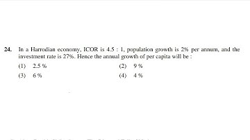 Previous years Numerical question of UGC NET Economics for preparation of NTA NET ECONOMICS 2019