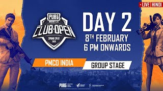 [Hindi] PMCO India Group Stage Day 2 | Spring Split | PUBG MOBILE CLUB OPEN 2020