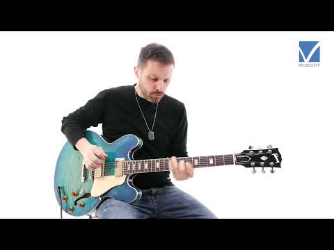 Gibson Memphis ES-335 Figured 2018 Aquamarine Video Test