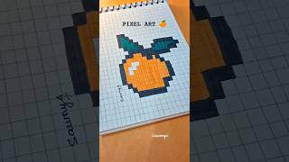 Easy Pixel Art Ideas 🍊✨️💕 @isaumya #shorts #art #pixelart #pixel #ytshorts #trending #artshorts