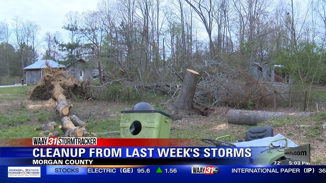 Cleanup from Last Week's Storms (Xavier 5pm) - YouTube