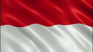 1 Jam Bendera INDONESIA berkibar