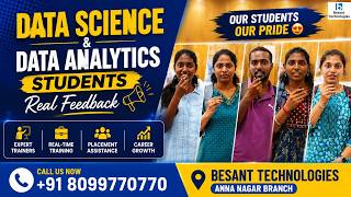 🚀 Data Science Course in Chennai with Placement | Besant Technologies Student Feedback