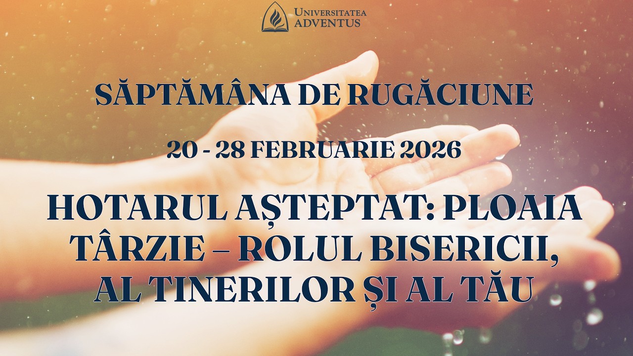 Cea mai tristă rugăciune - Devoțional | Săptămâna de rugăciune 20-28 Februarie 2026