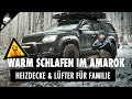 Kalte Nacht im AMAROK 🥶 Test HEIZDECKE & LÜFTER für Ostseeumrundung 2021 // Camper / Dachzelt heizen