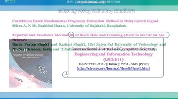 International Journal of Computer Science, Engineering and Information Technology(IJCSEIT)