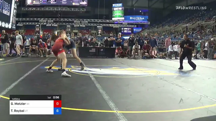 145 Lbs Consi Of 32 #1 - Gabriel Metzler, Wisconsi...