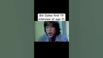 Bill Gates first TV interview at age 21