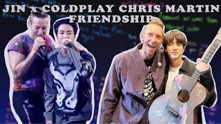 BTS Jin x Coldplay Chris Martin friendship: the journey from fan to friends