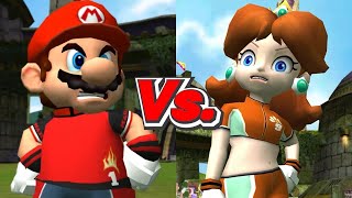 Super Mario Strikers - Mario/Toad Vs. Daisy/Koopa Troopa