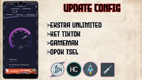 Update Config Telkomsel, Axis, Indosat, Xl , speed ngacirr !!!