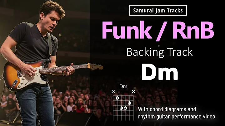 Funk / RnB - JM Style Guitar Backing Track in D minor