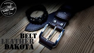 Making a Belt from Dakota leather by #wildleathercraft.
