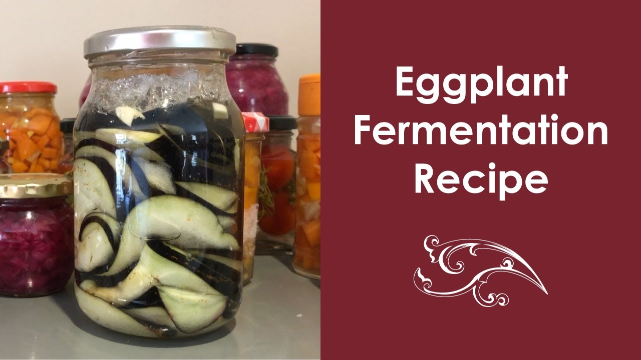 Ferment eggplant Eggplant recipe for tasty dish. Aubergine