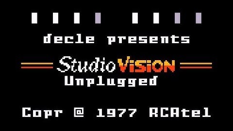 StudioVision Unplugged running on an Intellivision