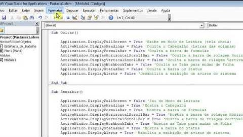 Ocultar Barras Excel VBA
