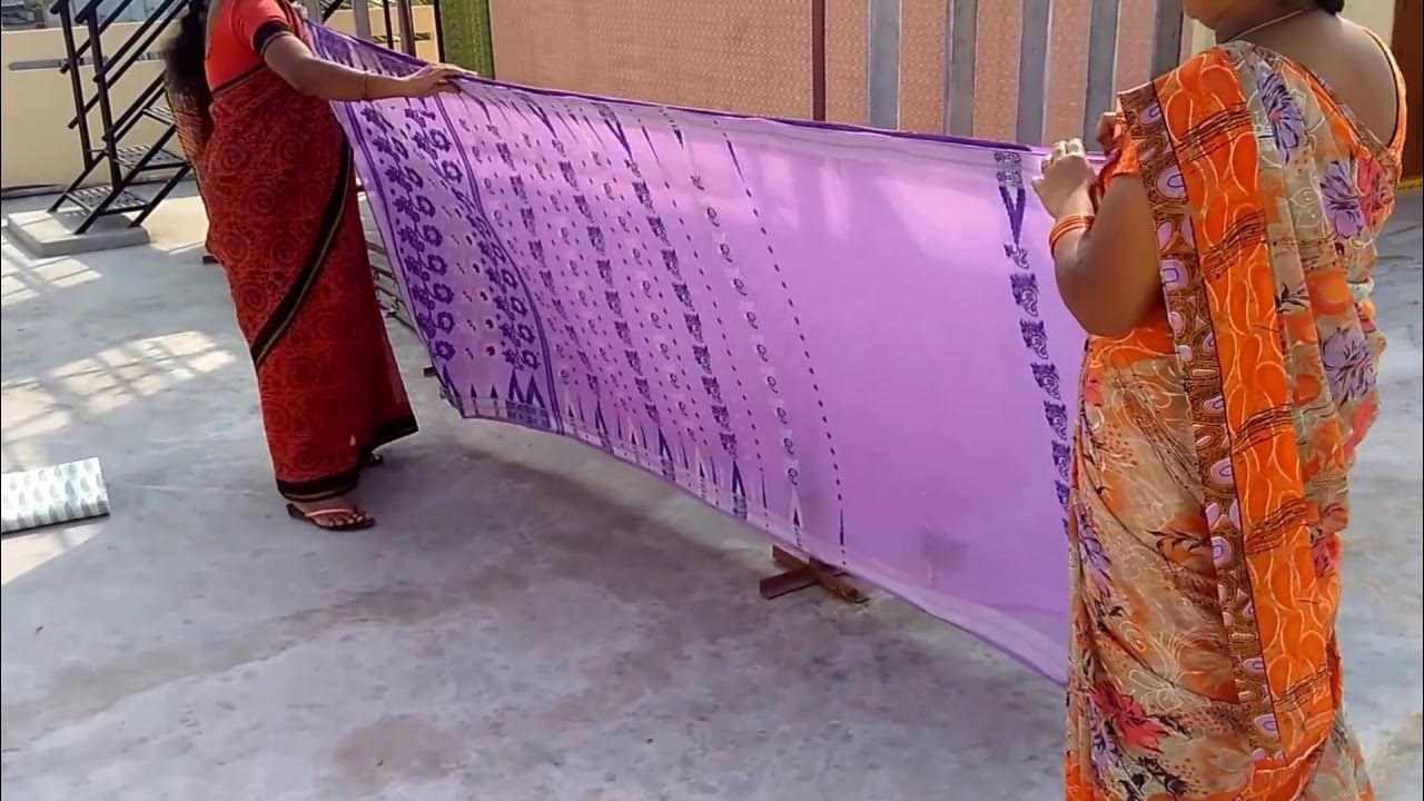 Saree Rolling, Polishing and Drywash training (3/5) YouTube