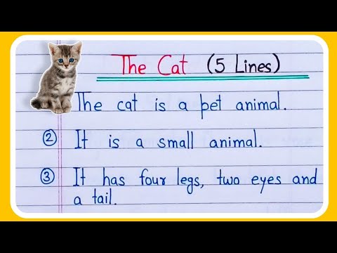 five lines essay on cat