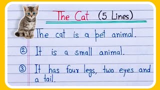 5 lines on cat in english | Short essay on cat | Cat 5 lines in english screenshot 2