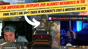 Tsm imperialhal outplays 2v3 FINAL fight AGAINST nickmercs #apex #imperialhal #apexlegendsclips