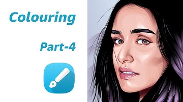 Colouring a Vector Face in infinite Design app - [Part - 4] | Shraddha Kapoor