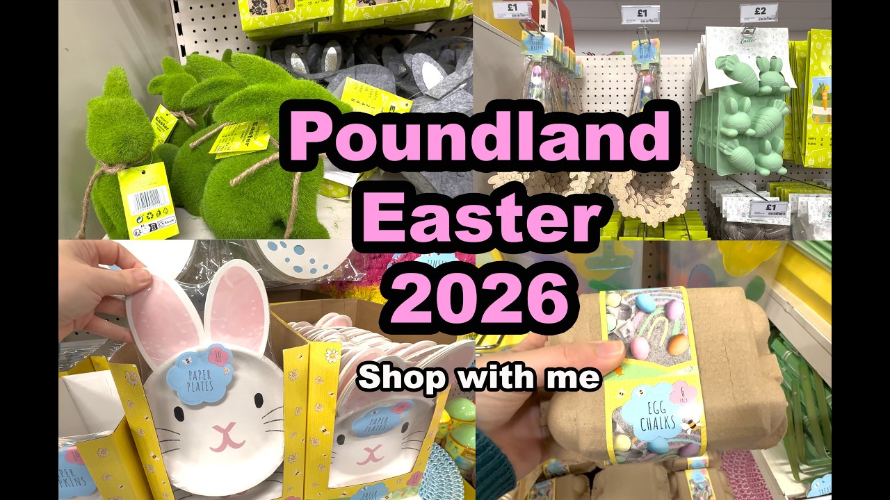 POUNDLAND EASTER 2026  |  Shop with me as I explore Poundland's Easter decorations, crafts, eggs..