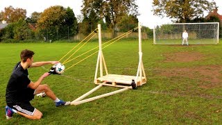 THE GIANT FOOTBALL SLING SHOT!!