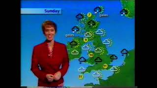 BBC TWO continuity and weather with Suzanne Charlton, Sunday 4th March 1990