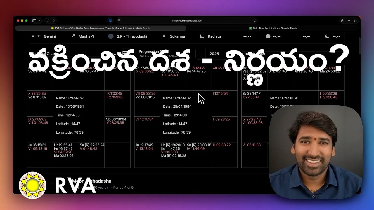 Magha Nakshatra, Gemini Ascendant Starlord Mars 6 & 11 Lord Mahadasha | Learn Astrology in Telugu