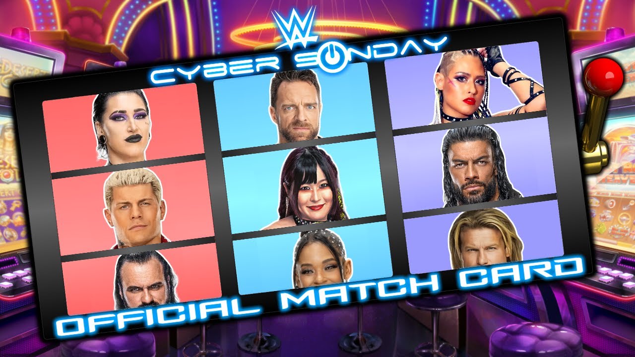TEW 2020 Challenge Run - WWE Cyber Sunday 2023 Official Match Card ...