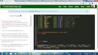 freeCodeCamp | Advanced Algorithm Scripting | Exact Change Net Worth