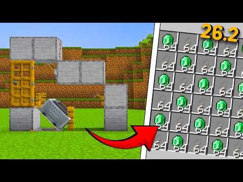 Minecraft Automatic Tripwire & Emerald Farm in Minecraft 26.2 | Java Bedrock