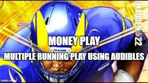 Madden 22 Glitches Cheats and Tips - Money Running Run Plays with Audibles - Single Back