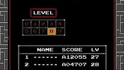 a 1.2 (Female World Record) NES Tetris