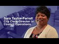 Rockville 11 Profile: City Clerk-Director of Council Operations Sara Taylor-Ferrell