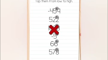 Brain Test All Star Level 583 |Tap Them From Low To High| Walkthrough Solution