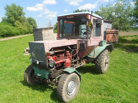 Самодельный трактор двигатель Т-40