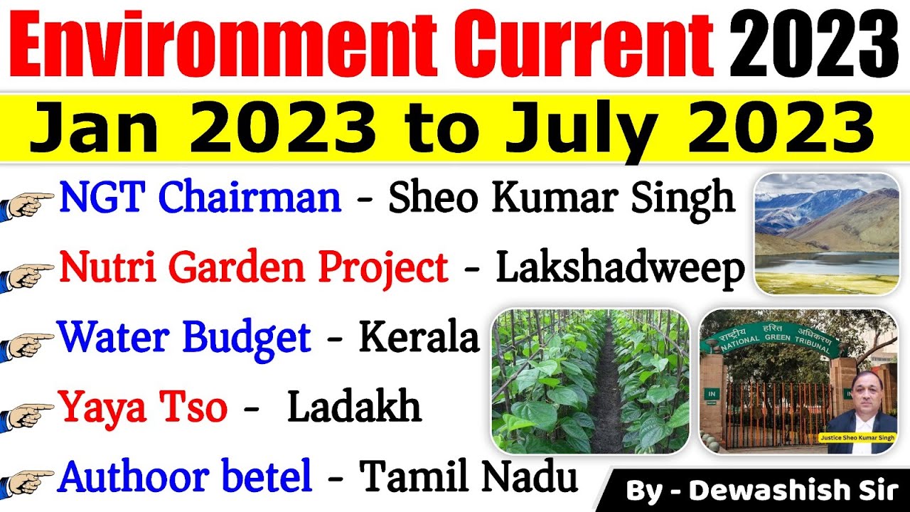 Environment Current affairs 2023 | Jan 2023 to July 2023 Current