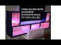 COMO HACER GABINETE  FLOTANTE PARA TV CON LUZ LED