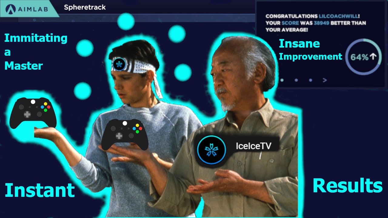 Aimlab Controller Spheretrack Immitating the Master - YouTube