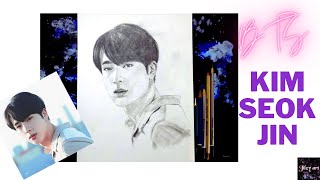 BTS Kim Seok-Jin | Time Lapse | Pencil Drawing | #shorts | 2021